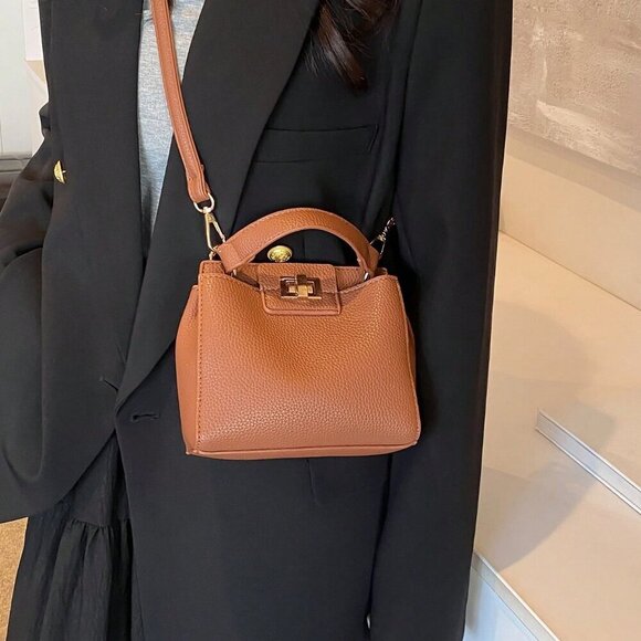 Brown Elegant Women's Crossbody HandBag - Picture 3 of 7